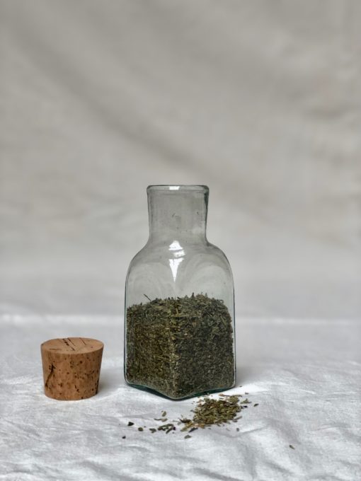 la-soufflerie-bagno-epices-square-jar-transparent-hand-blown-recycled-glass