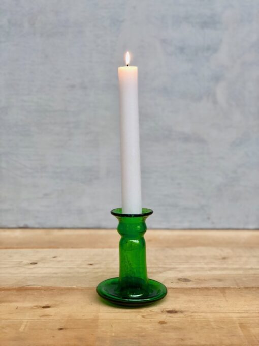 la-soufflerie-porta-candele-piccolo-green-glass-candlestick-holder