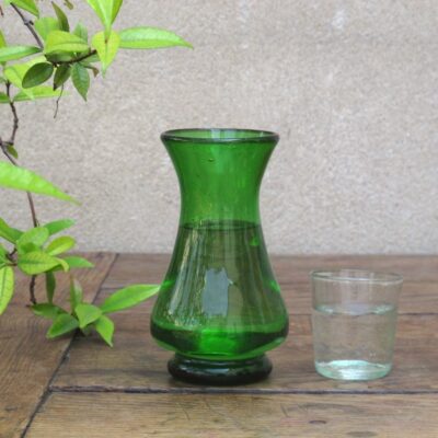 la-soufflerie-polonaise-green-carafe-vase-handmade-hand-blown-recycled-glass