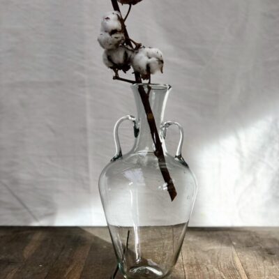 la-soufflerie-amphora-vase-with-handles-transparent-recycled-glass