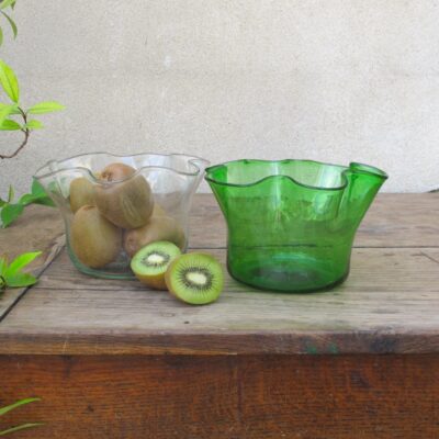 Vase Foulard Transparent & Green