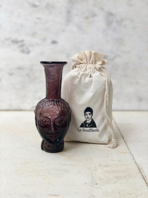 la-soufflerie-vase-tete-purple-bud-vase-face-vase-head-vase-hand-blown-recycled-glass