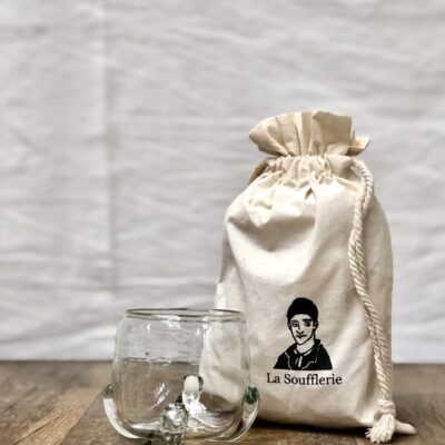 la-soufflerie-palava-drinking-glass-complimentary-gift-bag-transparent-hand-blow-recycled-glass-handmade