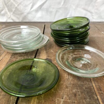 la-soufflerie-assiette-10cm-olive-transparent-small-plate-hand-blown-recycled-glass