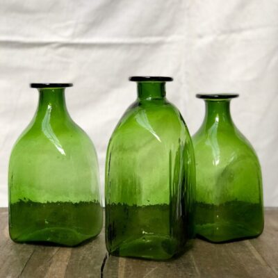 la-soufflerie-bouteille-carre-grand-olive-square-bottle-carafe-jug-hand-blown-recycled-glass