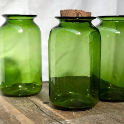 la-soufflerie-pharmacy-grand-olive-jar-container-vase-with-cork-hand-blown-recycled-glass