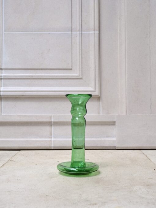 la-soufflerie-porta-candele-green-candle-holder-hand-blown-recycled-glass