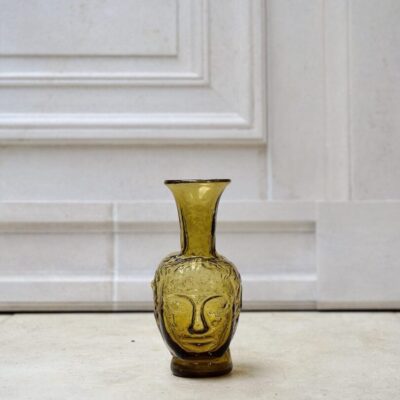 la-soufflerie-vase-tete-yellow-vase-bud-vase-head-hand-blown-recycled-glass
