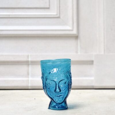 la-soufflerie-verre-tete-turquoise-drinking-glass-hand-blown-recycled-glass