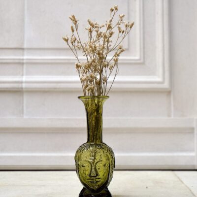 la-soufflerie-vase-tete-olive-head-vase-bud-vase-hand-blown-recycled-glass