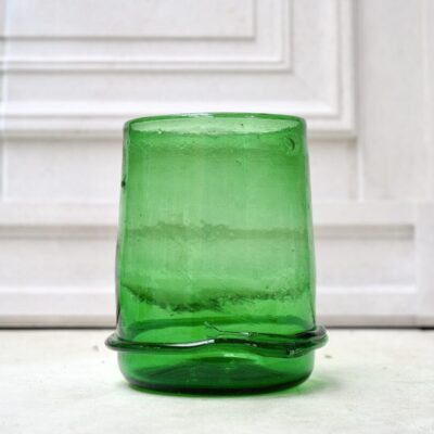 la-soufflerie-vase-boudin-bas-green-vase-bud-vase-hand-blown-recycled-glass