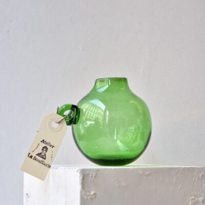 la-soufflerie-vase-boule-green-vase-bud-vase-hand-blown-recycled-glass