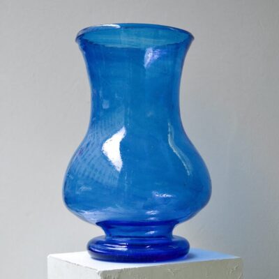 la-soufflerie-pichet-turquoise-vase-bud-vase-carafe-decanter-bottle-hand-blown-recycled-glass