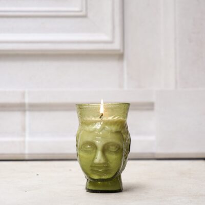 la-soufflerie-verre-tete-bougie-olive-candle-hand-blown-recycled-glass