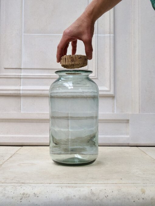 la-soufflerie-pharmacy-grand-smoky-jar-container-carafe-hand-blown-recycled-glass