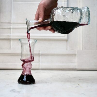 la-soufflerie-roma-transparent-decanter-carafe-bottle-hand-blown-recycled-glass